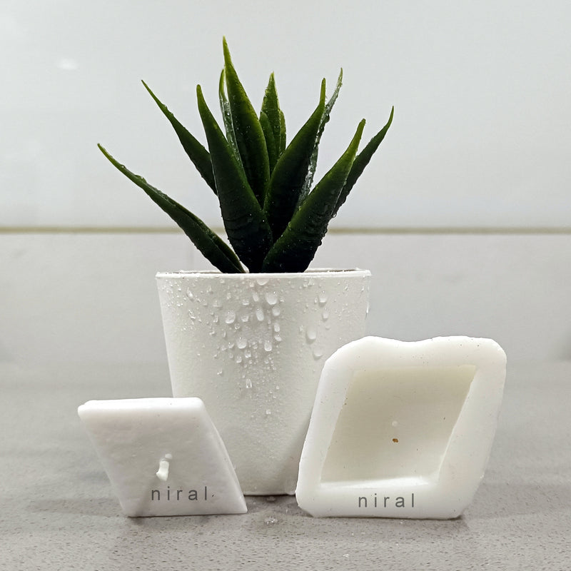 Kaju Katli Small  Silicone Candle Mould HBY822, Niral Industries