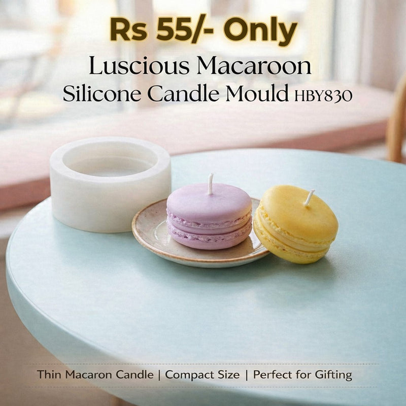 Luscious Macaroon Silicone Candle Mould HCM21413, Niral Industries