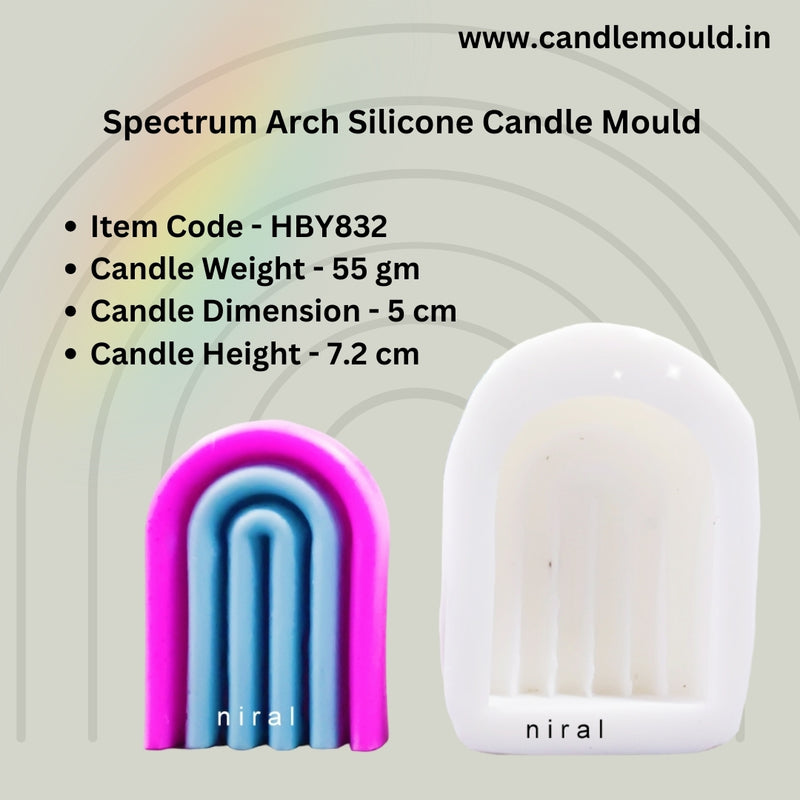 Spectrum Arch Silicone Candle Mould HCM21833, Niral Industries