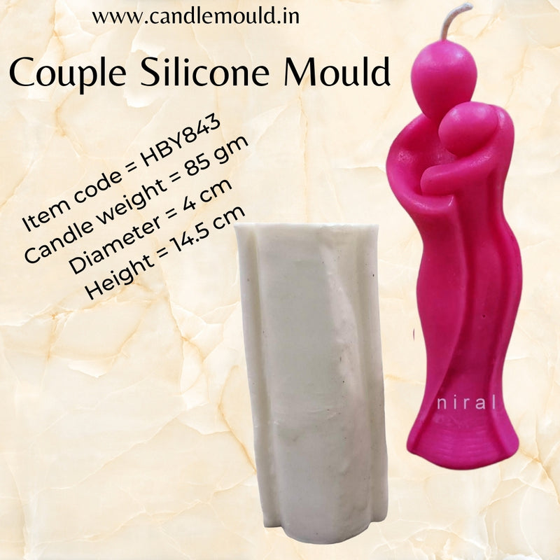 Celestial Couple Silicone Candle Mould HBY843, Niral Industries