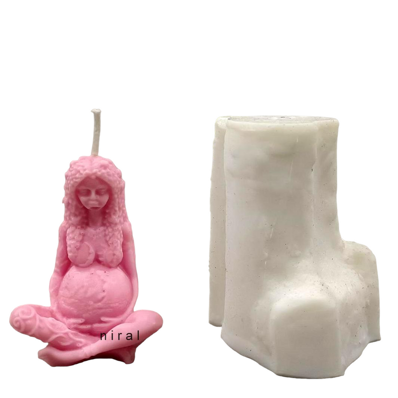 Mother Earth Silicone Candle Mould HBY844, Niral Industries