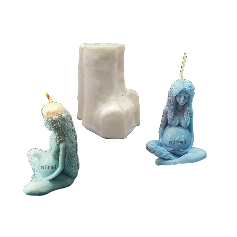 Mother Earth Silicone Candle Mould HBY844, Niral Industries