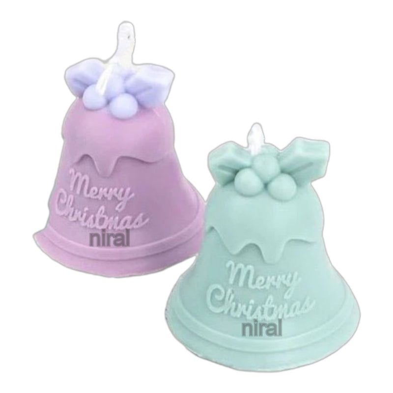 Merry Melody Christmas Silicone Candle Mould HCM22407, Niral Industries