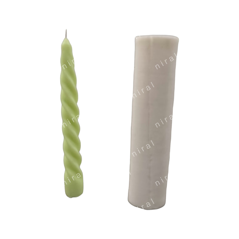 Spiral Long Tapered Silicone Candle Mould HBY871, Niral Industries