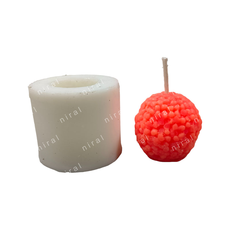 Motichoor Ladoo Big Boondi Silicone Candle Mould HBY874, Niral Industries