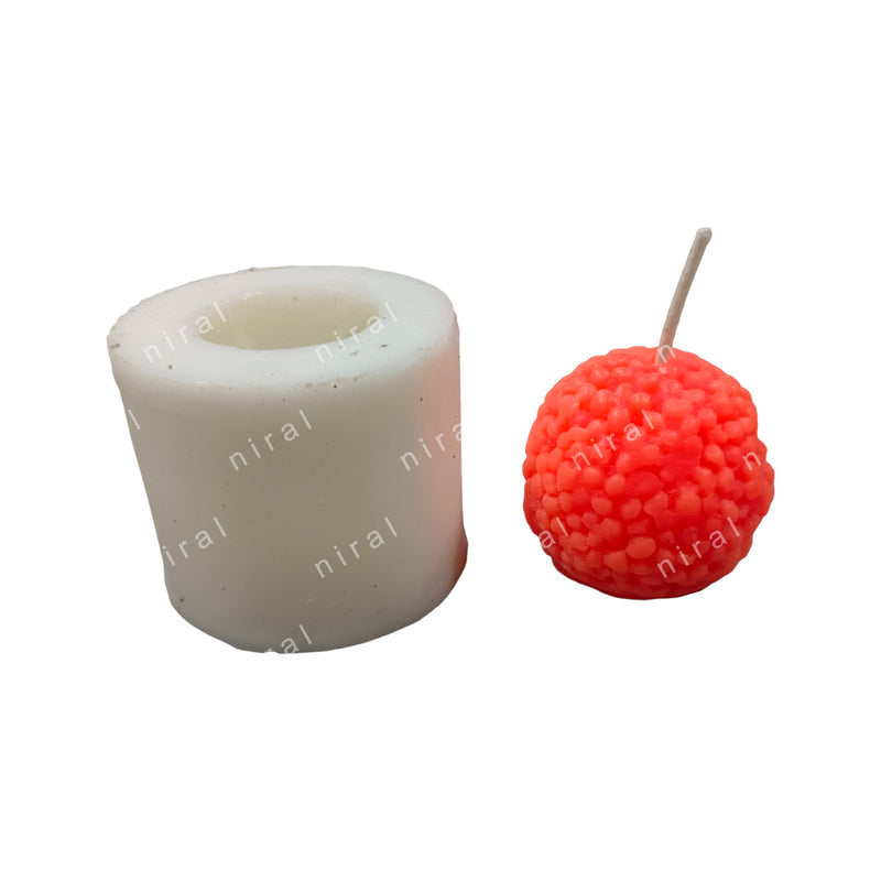 Motichoor Ladoo Big Boondi Silicone Candle Mould HBY874, Niral Industries