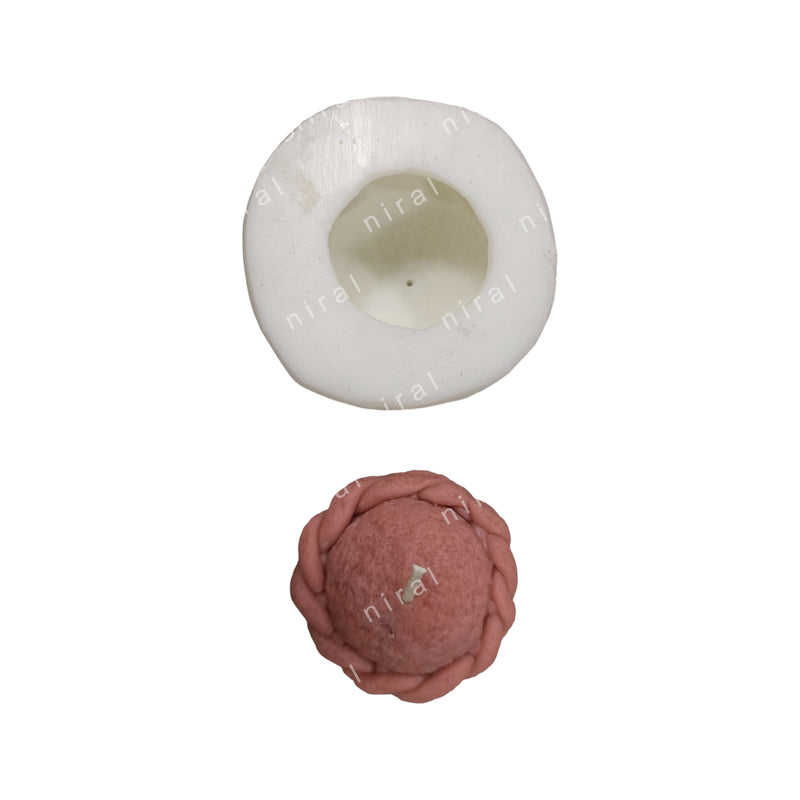 Round Gujiya Silicone Candle Mould HCM21216, Niral Industries