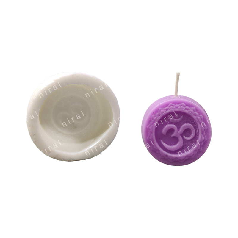 Crown Chakra Purple Colour Silicone Candle Mould HBY881, Niral Industries