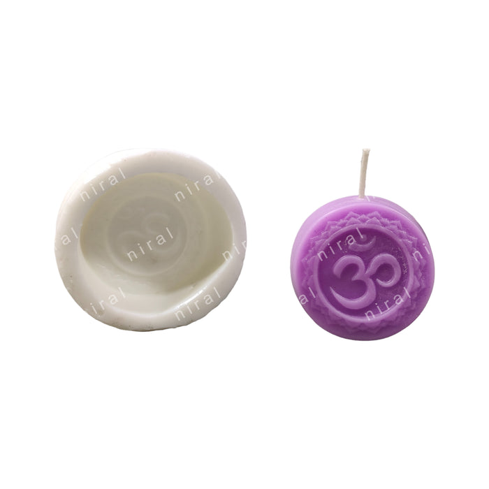 Crown Chakra Purple Colour Silicone Candle Mould HBY881, Niral Industries