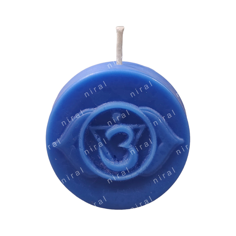 3rd Eye Ajna Chakra Indigo Colour Silicone Candle Mould HBY882, Niral Industries