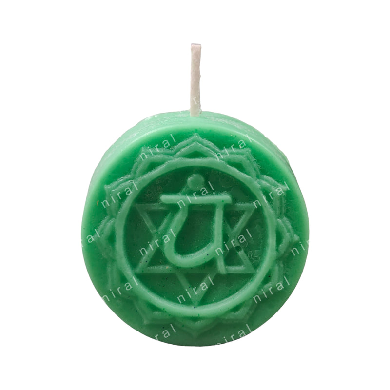 Heart Chakra Green Colour Silicone Candle Mould HBY884, Niral Industries