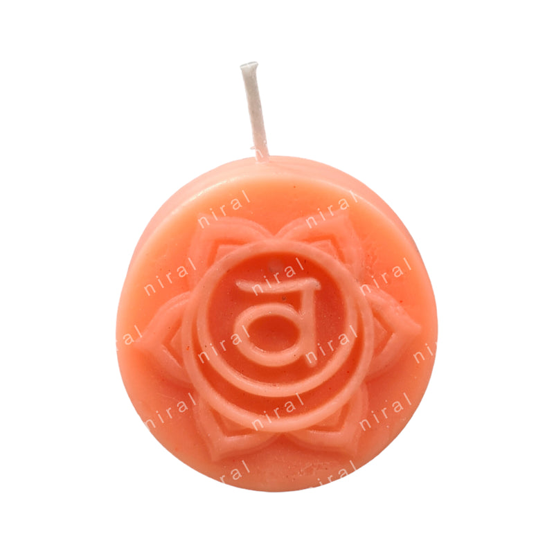 Sacral Chakra Orange Colour Silicone Candle Mould HBY886, Niral Industries