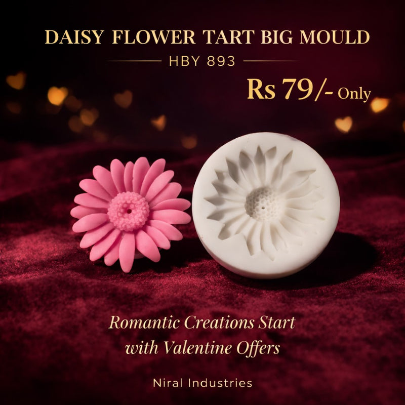 Daisy Flower Tart Big Mould HBY893, Niral Industries.