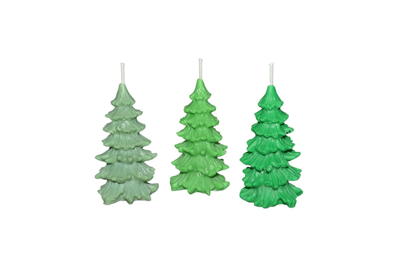 Seasonal Spruce Christmas Tree Silicone Candle Mould HCM22412, Niral Industries