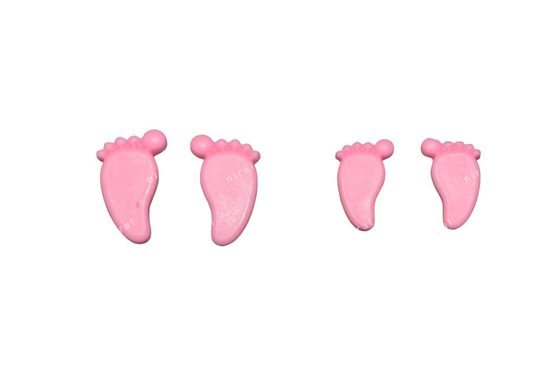 Niral Industries “Baby Shower Feet Silicone Candle Mould Set – 2 gm & 3 gm (2 Pairs)”