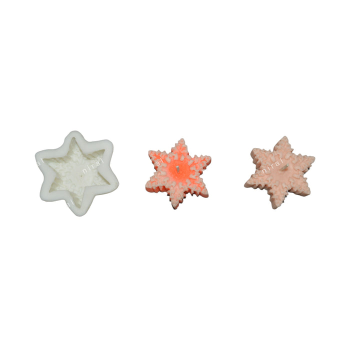 Star Snowflakes Silicone Mould HBY906, Niral Industries.