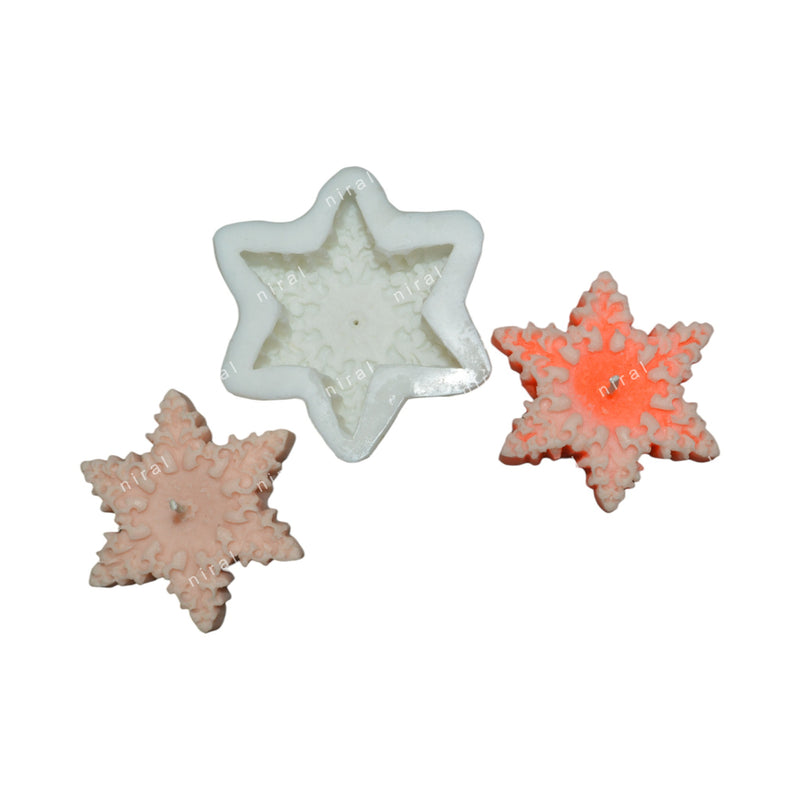 Star Snowflakes Silicone Mould HBY906, Niral Industries.