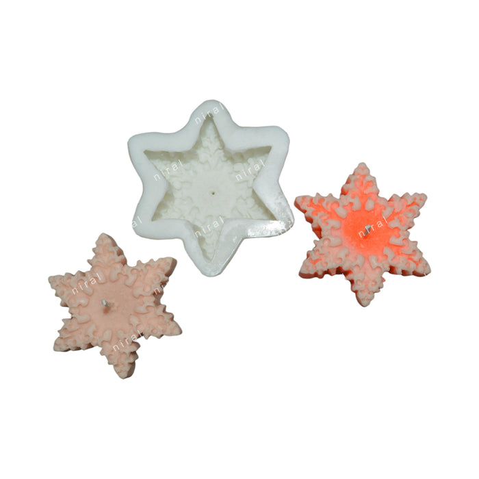 Star Snowflakes Silicone Mould HBY906, Niral Industries.
