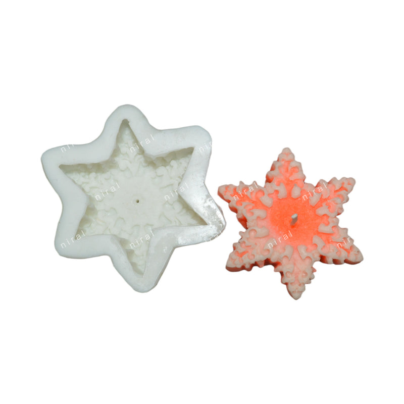 Star Snowflakes Silicone Mould HBY906, Niral Industries.