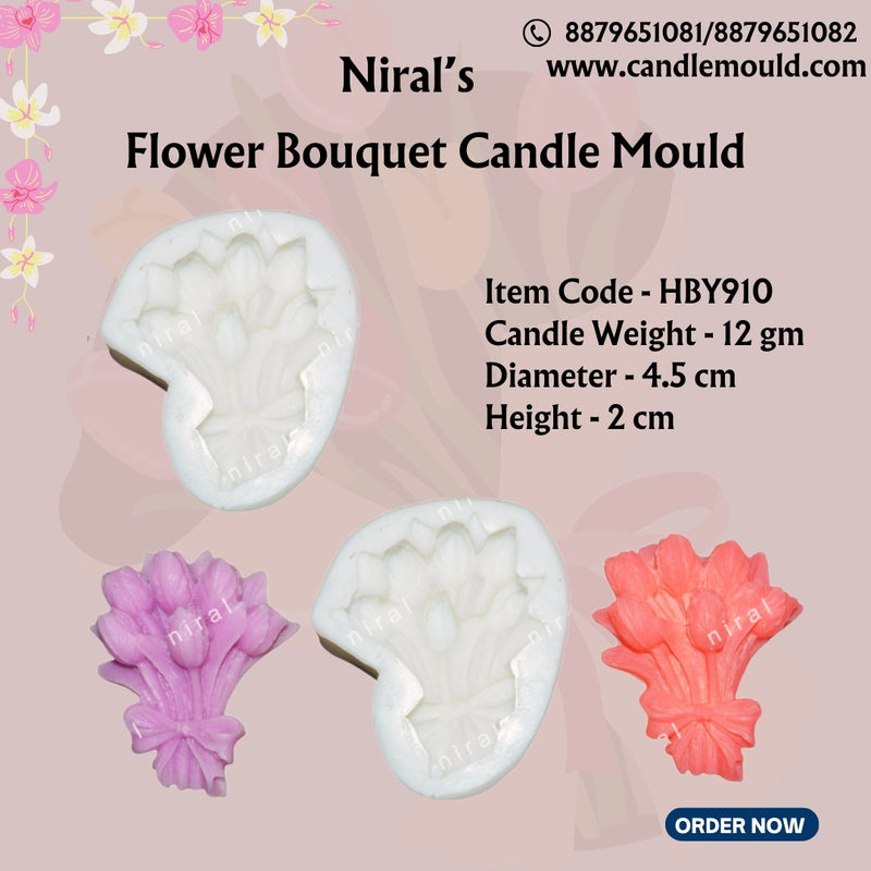 Flower Bouquet Silicone Mould HBY910, Niral Industries.