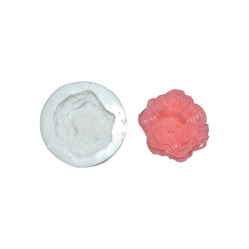 Carnation Peony Flower Silicone Mould HBY911, Niral Industries.