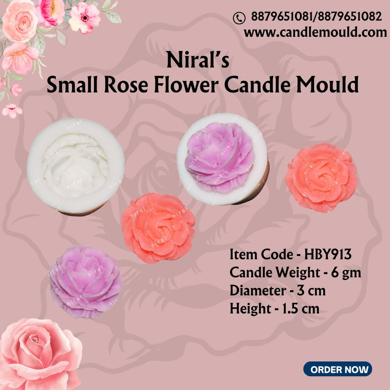 Rose Flower Silicone Mould HBY913, Niral Industries.