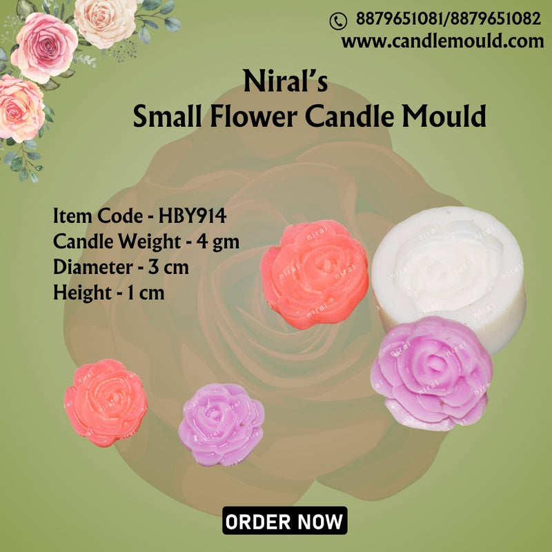 Flower Silicone Mould HBY914, Niral Industries.