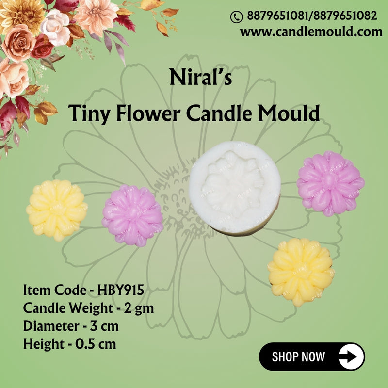 Flower Silicone Mould HBY915, Niral Industries.