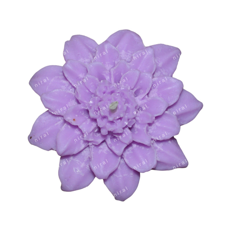 Dahlia Flower Silicone Candle Mould HBY927, Niral Industries.