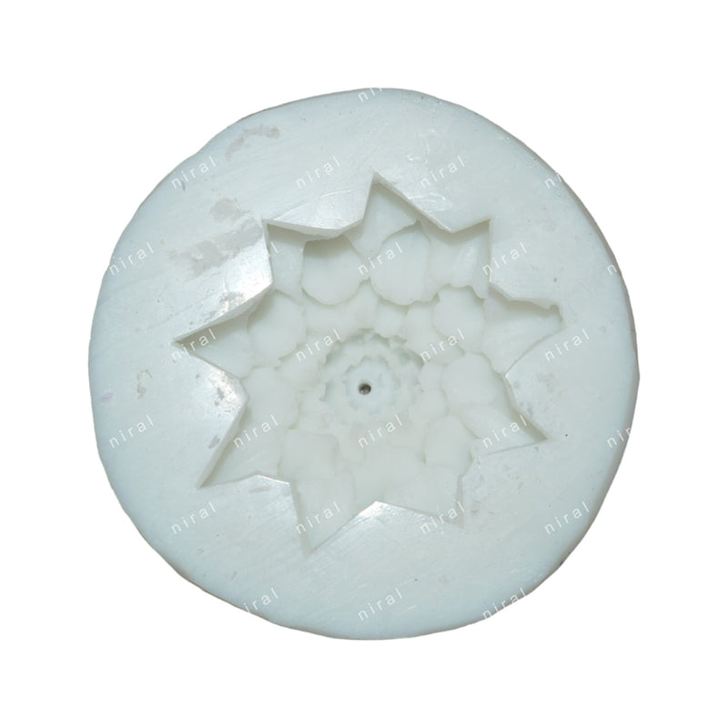 Dahlia Flower Silicone Candle Mould HBY927, Niral Industries.