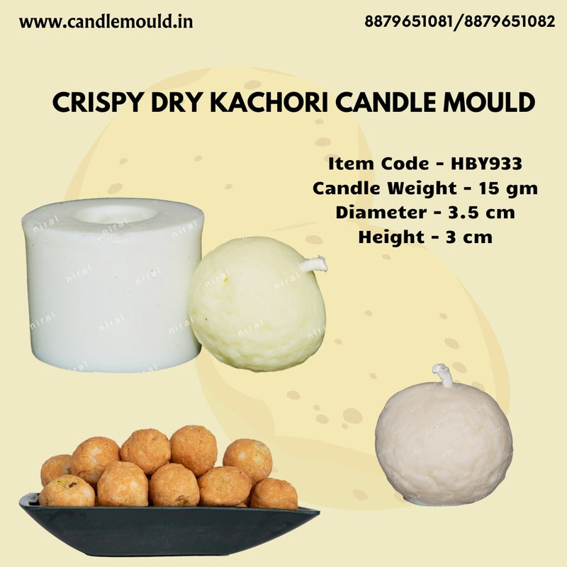 Crispy Dry Kachori Candle Mould HBY933, Niral Industries.