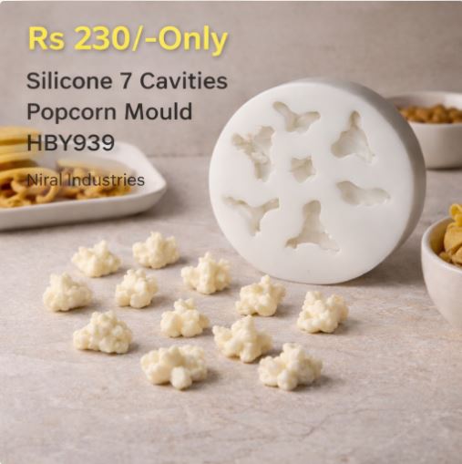 Niral Industries Silicone 7 Cavities Popcorn Mould. HCM21242