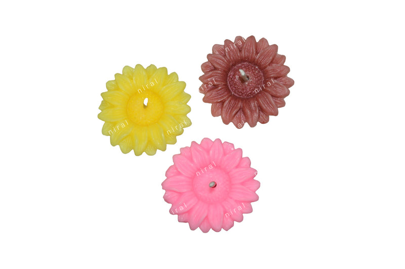 Floating Sunflower Silicone Candle Mould HBY942, Niral Industries.