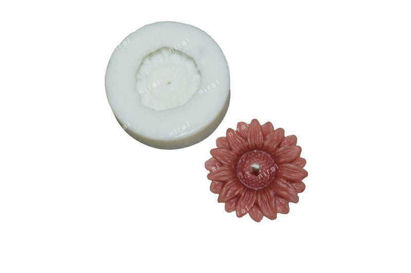Floating Sunflower Silicone Candle Mould HBY942, Niral Industries.
