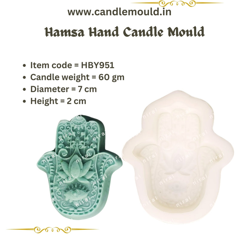 Hamsa Hand Candle Mould HCM21131, Niral Industries.