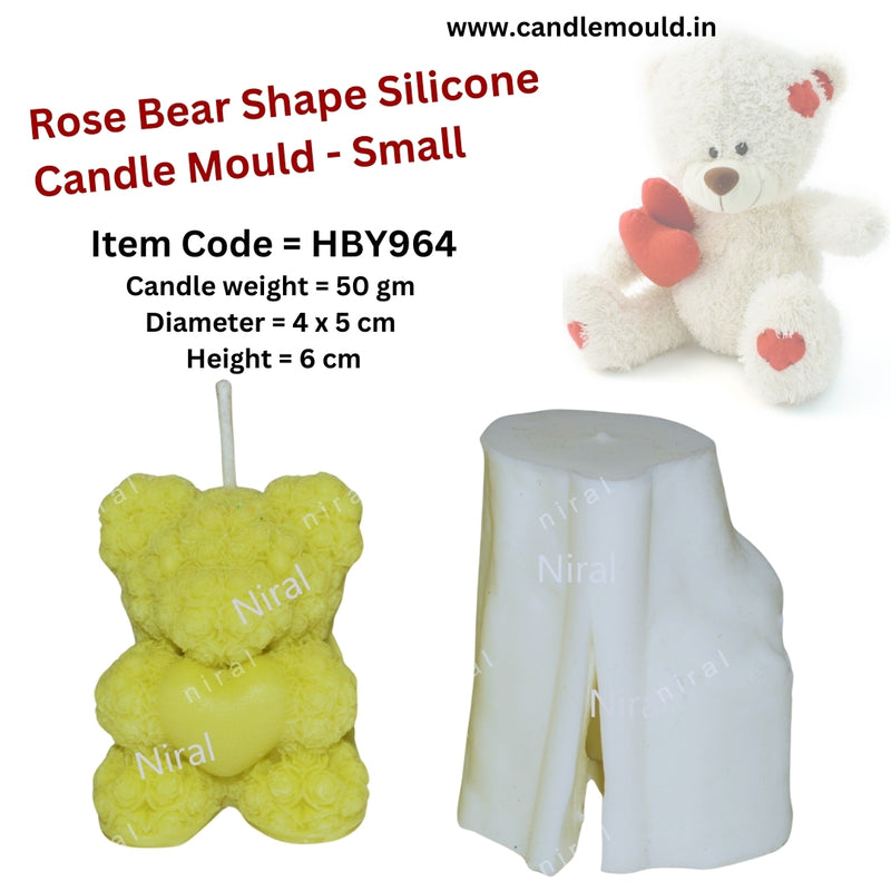 Rosy Teddy with Heart small HCM22505, Niral Industries.