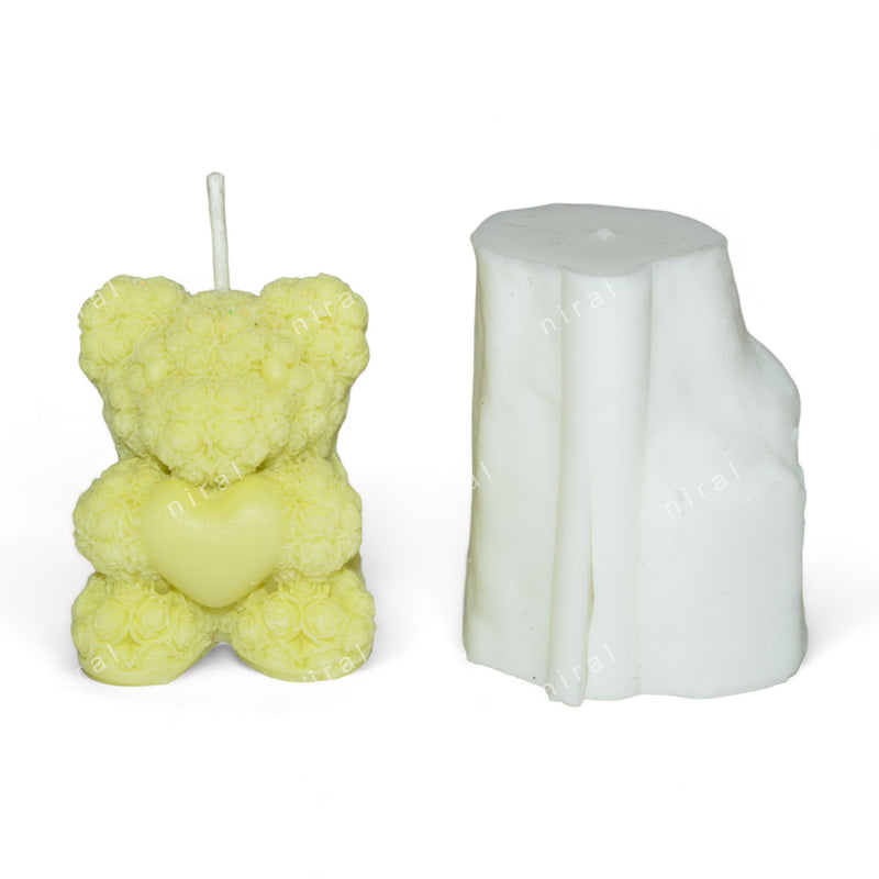 Rosy Teddy with Heart small HCM22505, Niral Industries.