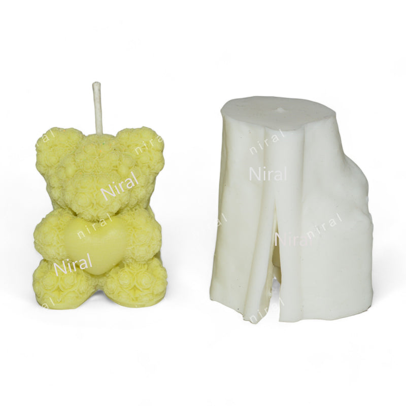 Rosy Teddy with Heart small HCM22505, Niral Industries.