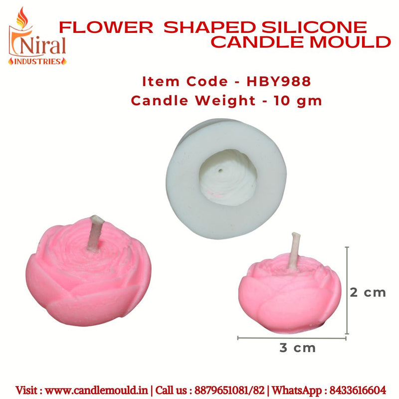 Flower Shaped Candle Mould, HBY988