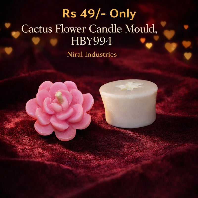 Cactus Flower Candle Mould, HBY994