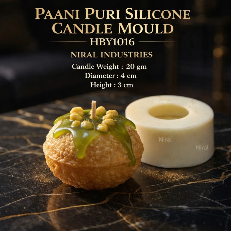 Paani Puri Silicone Candle Mould, Niral Industries. HBY1016
