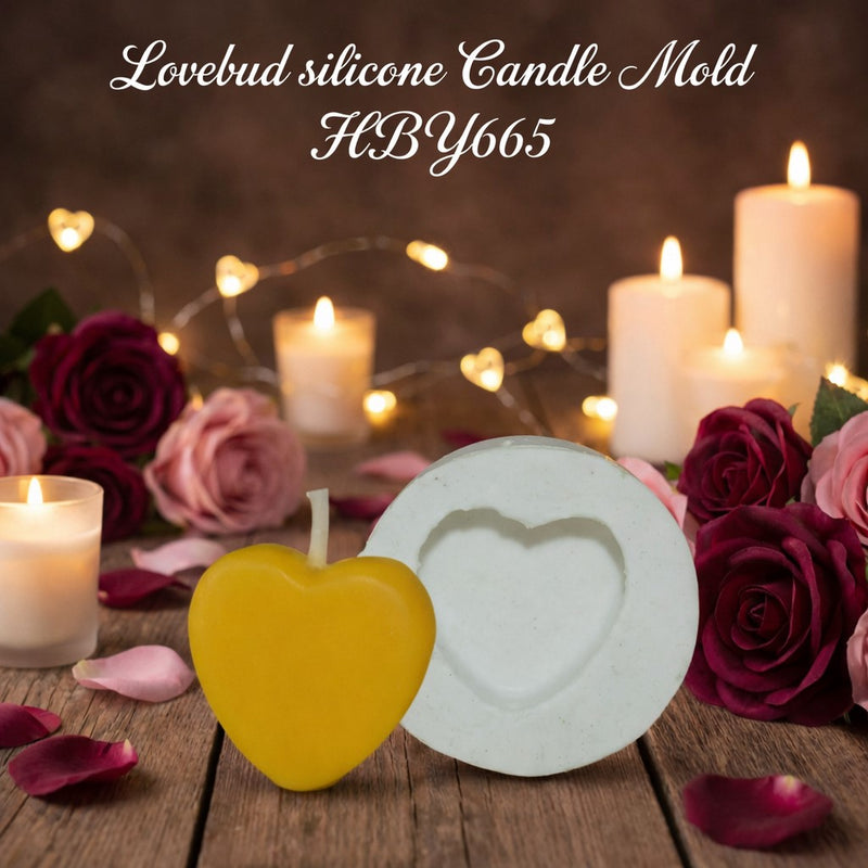 Lovebud silicone  Candle Mold HBY665, Niral Industries