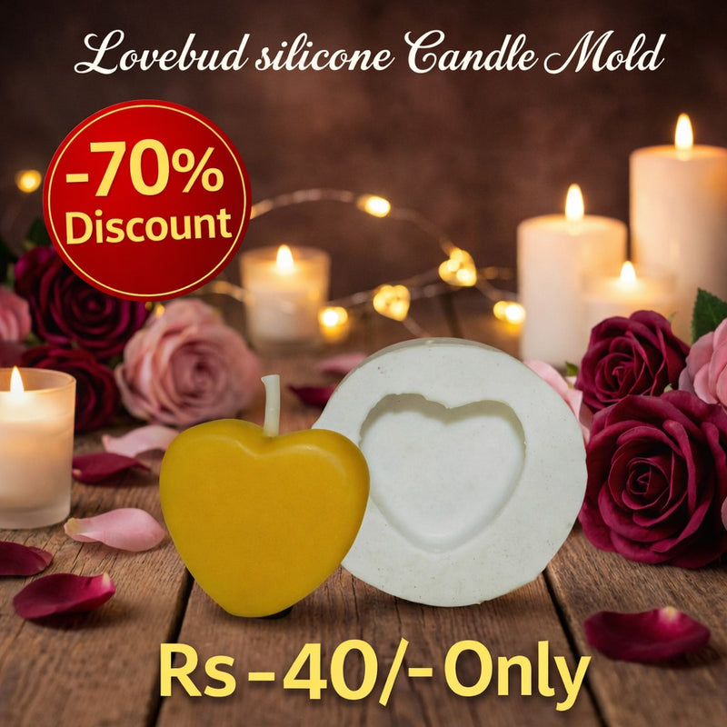 Lovebud silicone  Candle Mold HBY665, Niral Industries