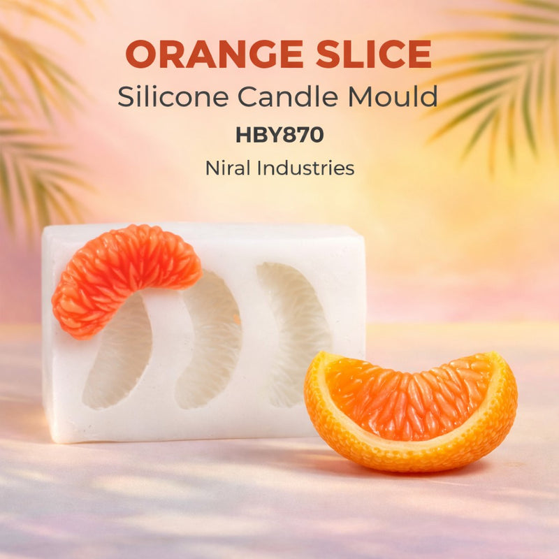Orange Slice Silicone Candle Mould HCM21702, Niral Industries