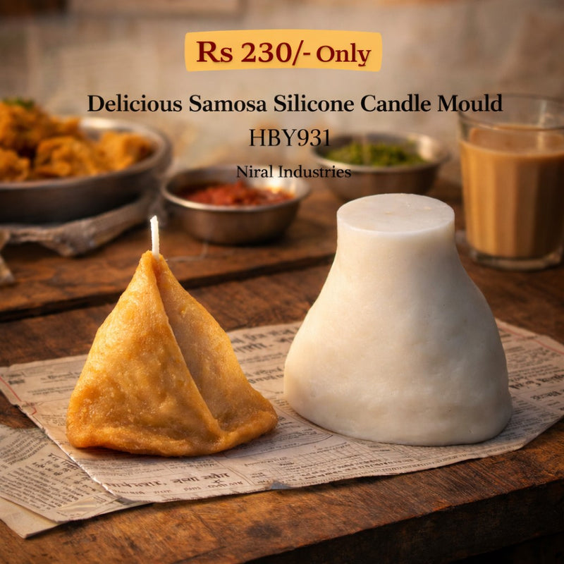Delicious Samosa Silicone Candle Mould HCM21227, Niral Industries.