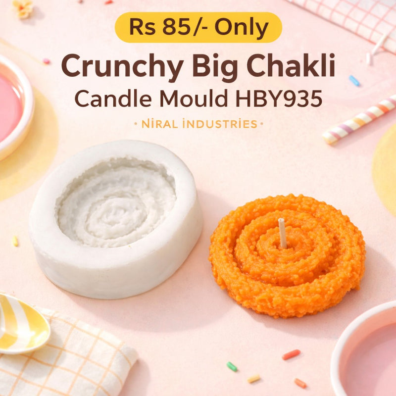 Crunchy Big Chakli Candle Mould HBY935, Niral Industries