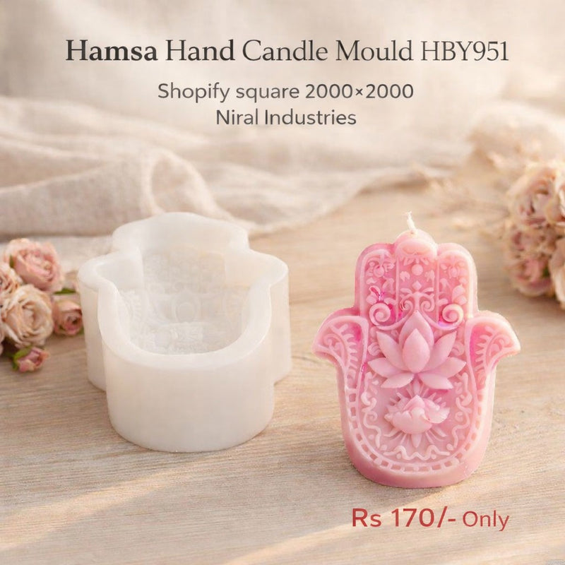 Hamsa Hand Candle Mould HCM21131, Niral Industries.