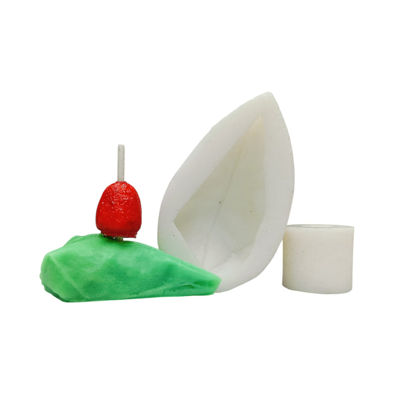 Paan with Cherry Silicone Candle Mould, Niral Industries