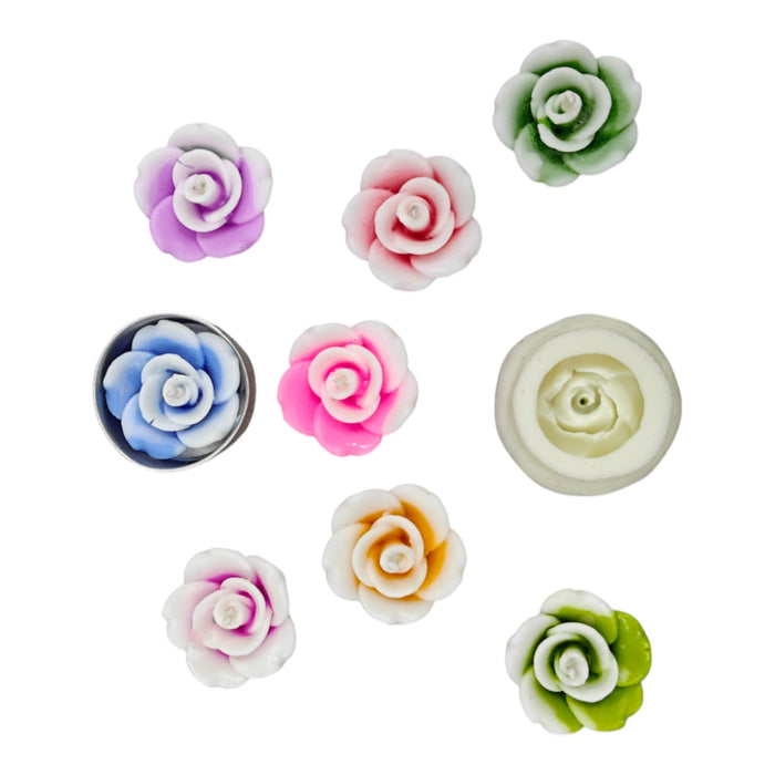 Flower Silicone Candle Mould HBY114, HBY158, HBY180, HBY183, HBY185 - Combo Deal ₹250 (Just ₹50 Each!)