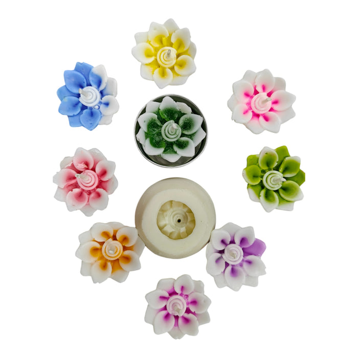 Flower Silicone Candle Mould HBY114, HBY158, HBY180, HBY183, HBY185 - Combo Deal ₹250 (Just ₹50 Each!)